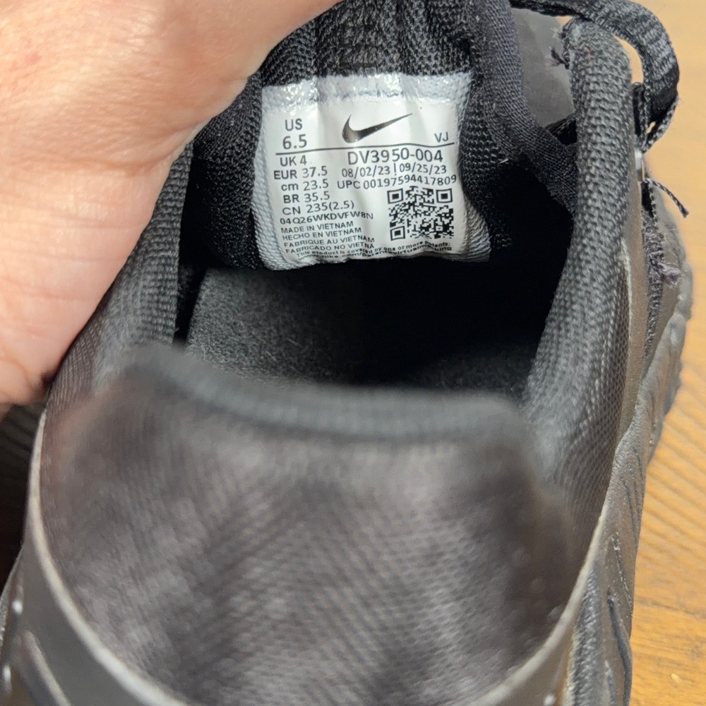 Nike Free Metcon 5 Womens 6.5 Triple Black Training Shoes Gym Crossfit Workout - Picture 10 of 10
